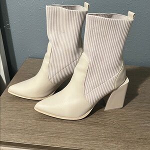 Cream Booties
